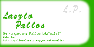 laszlo pallos business card